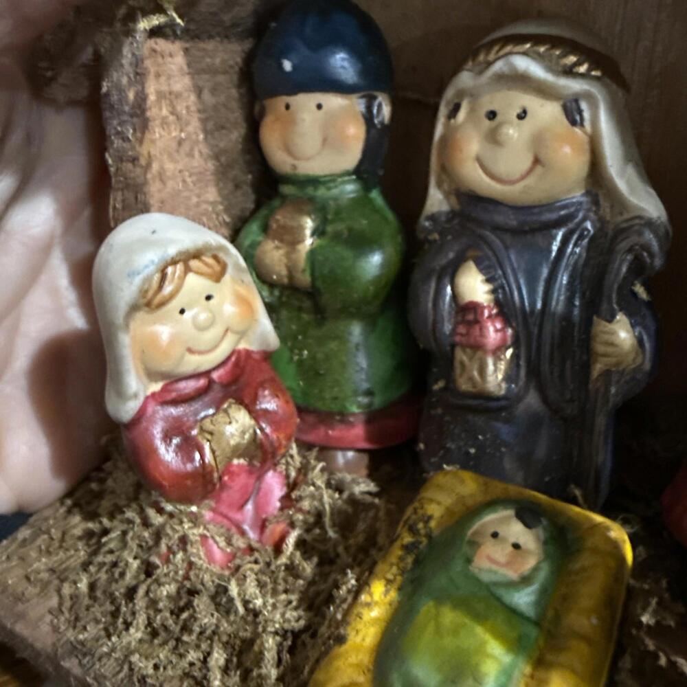 VTG Nativity Set Christmasville Ronnie Walter Baby Jesús Holiday Christmas Decor - Picture 3 of 8